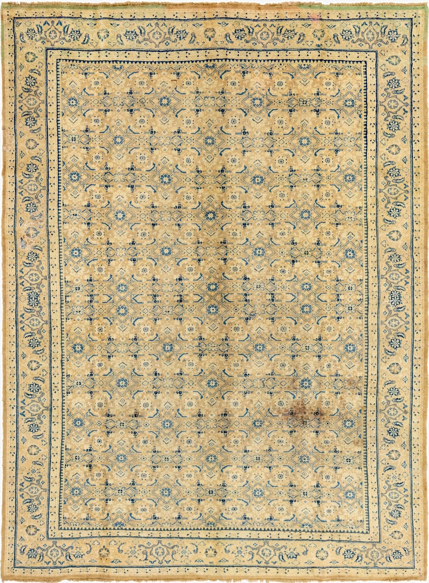 9' 4 x 12' 8  Hand Knotted Farahan Persian Wool Rug