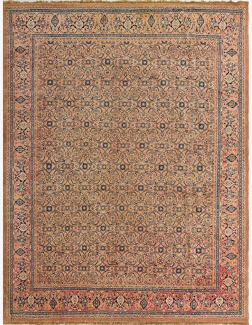 10' 3 x 12' 9 Hand Knotted Farahan Persian Wool Rug