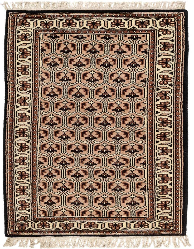 Detail image of 3' 1 x 5' 4 Hand Knotted Ferdos Wool Rug