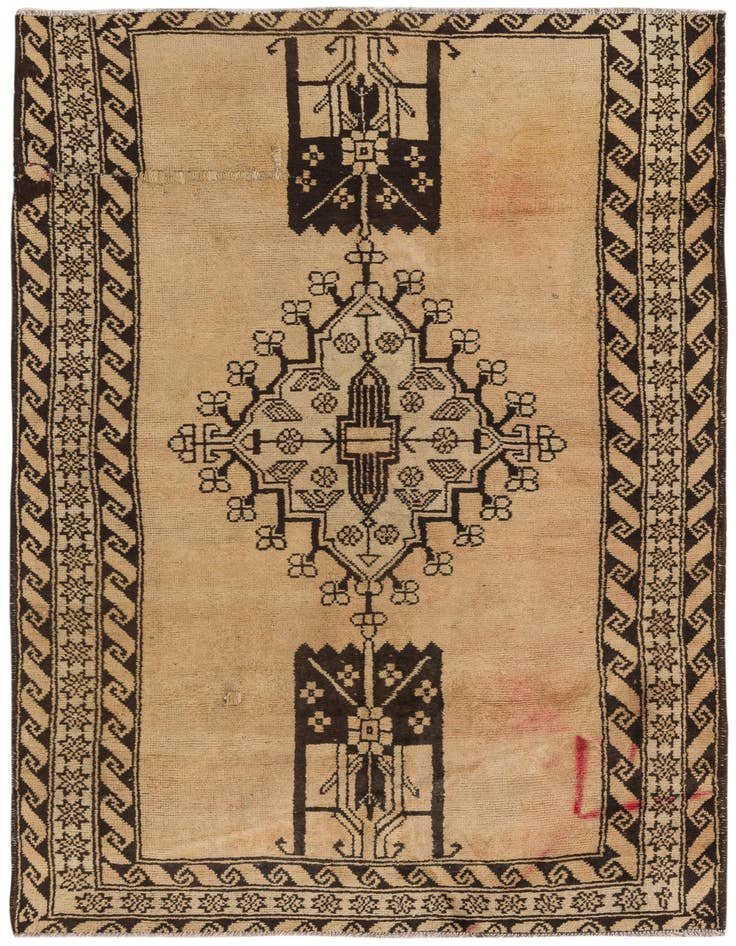 Detail image of 4' x 6' 1 Hand Knotted Ferdos Persian Wool Rug