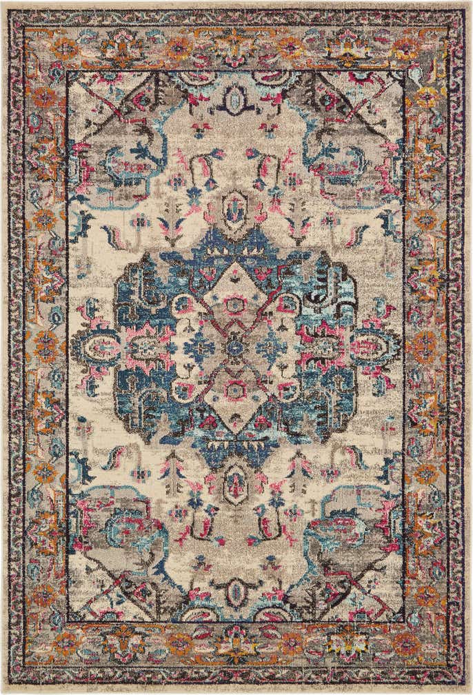 7' x 10' Washable Fleur Rug