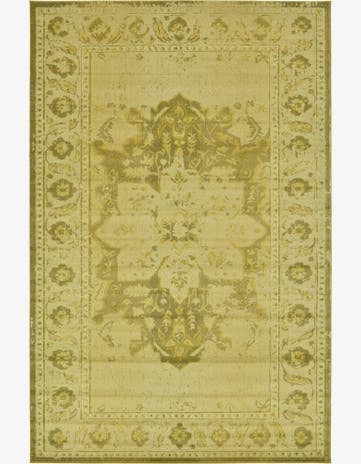Beige Washable Fleur Rug
