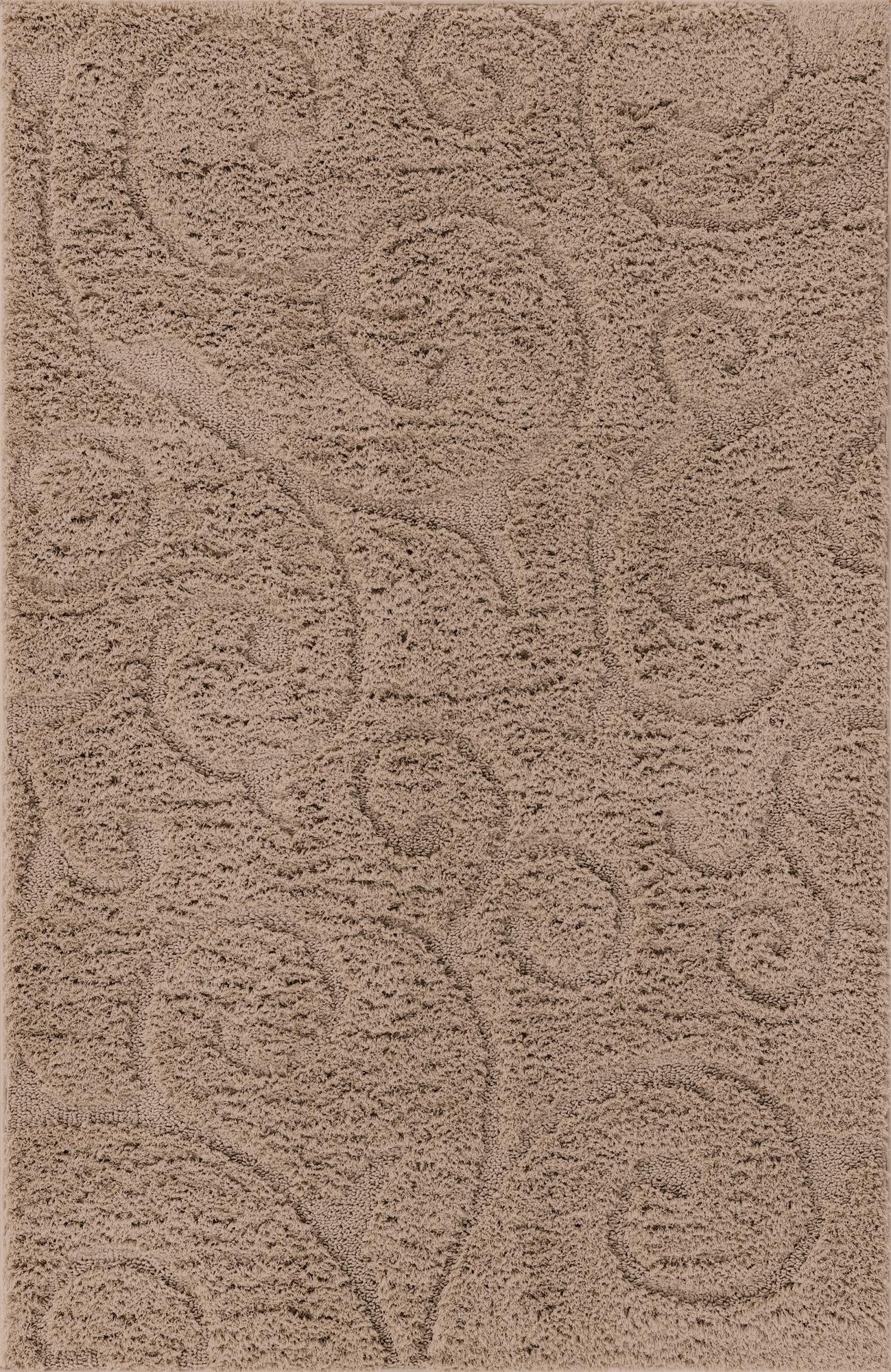 Primary image 4' x 6' Floral Shag Rug