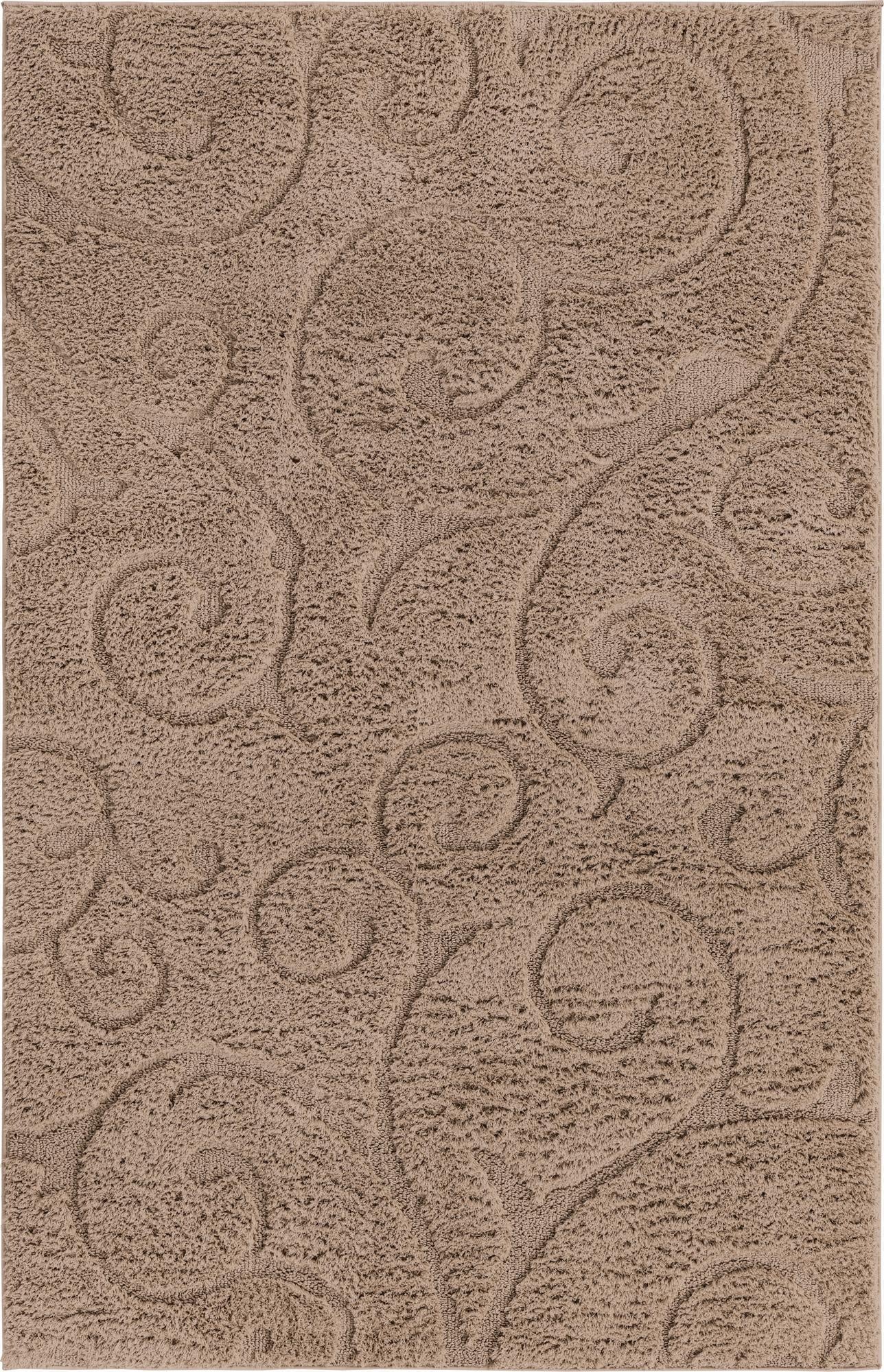 5' x 8' Floral Shag Rug