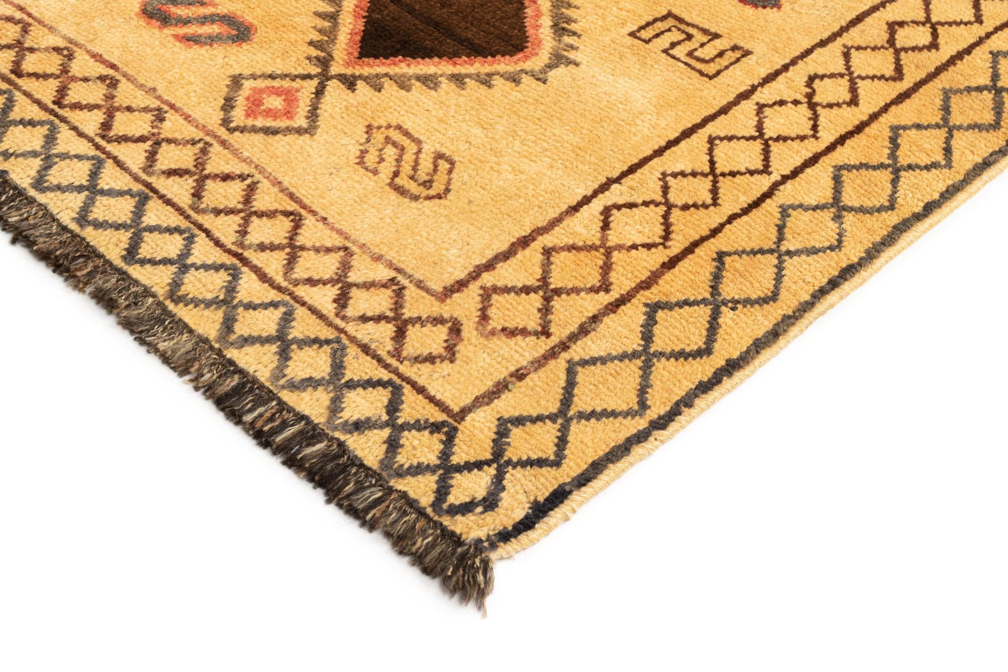 4' 10 x 8' 2 Gabbeh Wool Rug