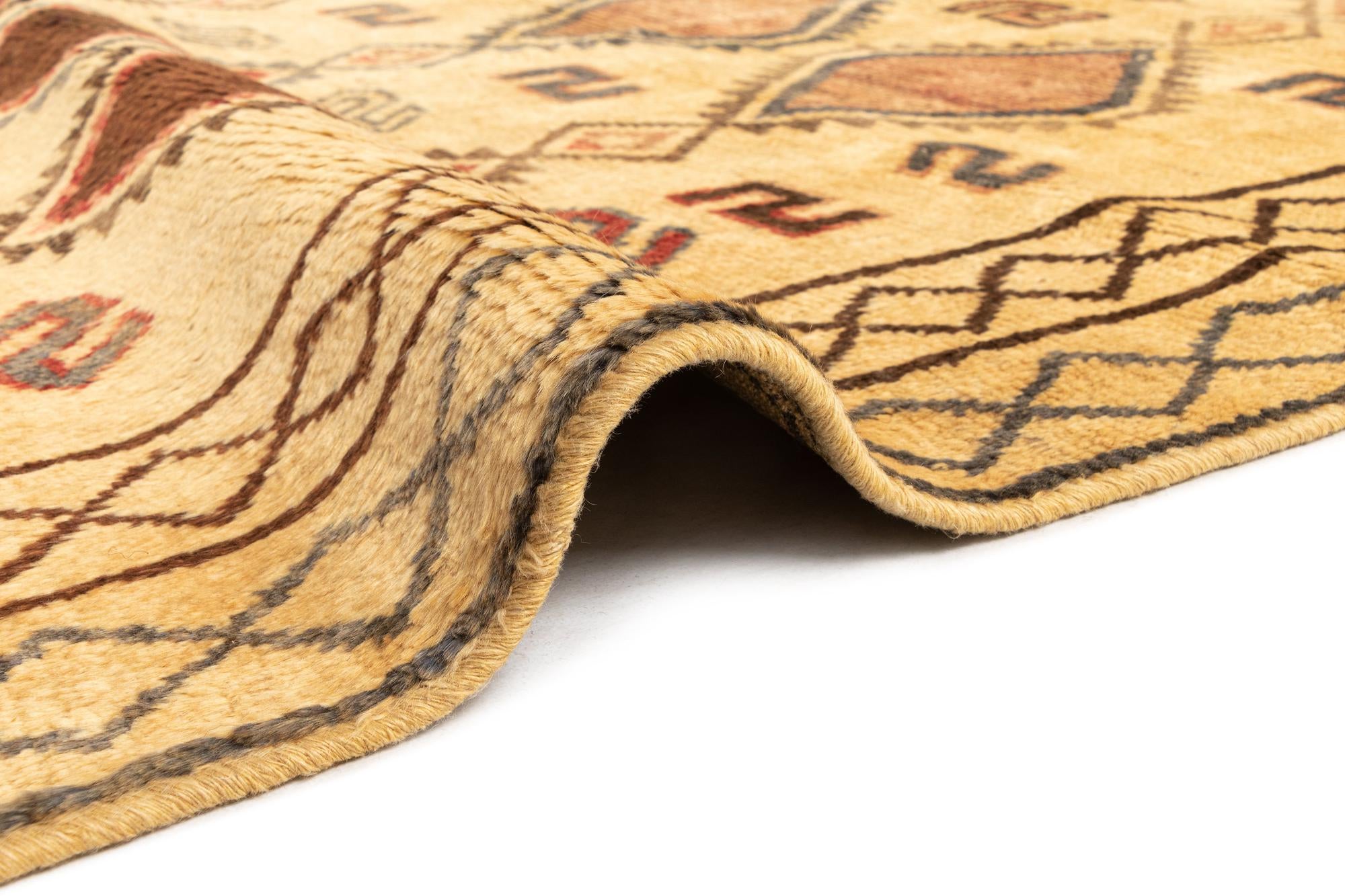 4' 10 x 8' 2 Gabbeh Wool Rug