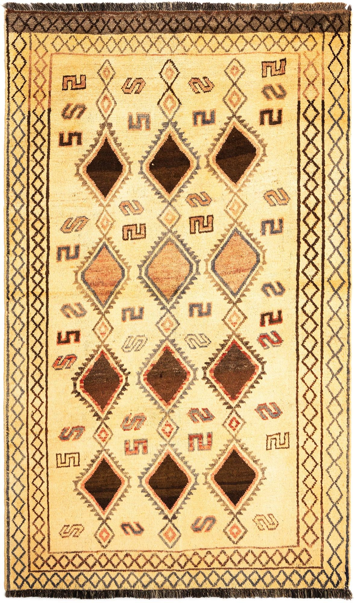 4' 10 x 8' 2 Gabbeh Wool Rug