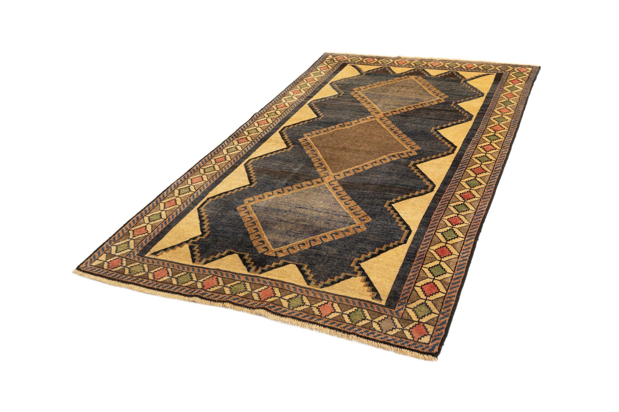 4' 11 x 8' 4 Gabbeh Wool Rug