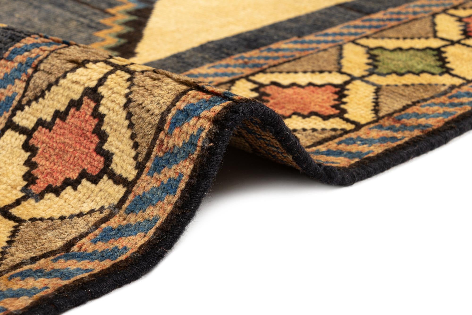 4' 11 x 8' 4 Gabbeh Wool Rug