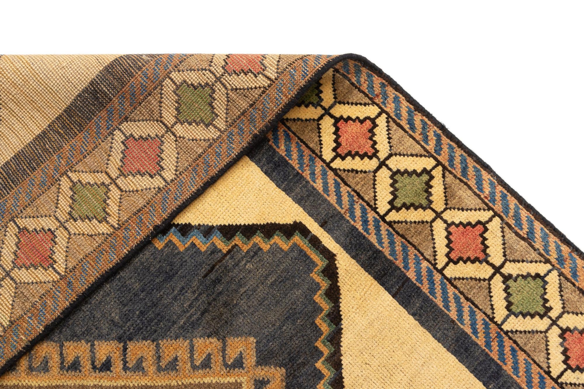 4' 11 x 8' 4 Gabbeh Wool Rug