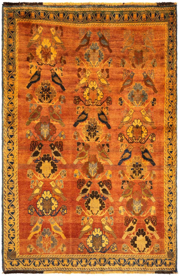 Detail image of 5' 2 x 7' 10 Gabbeh Wool Rug