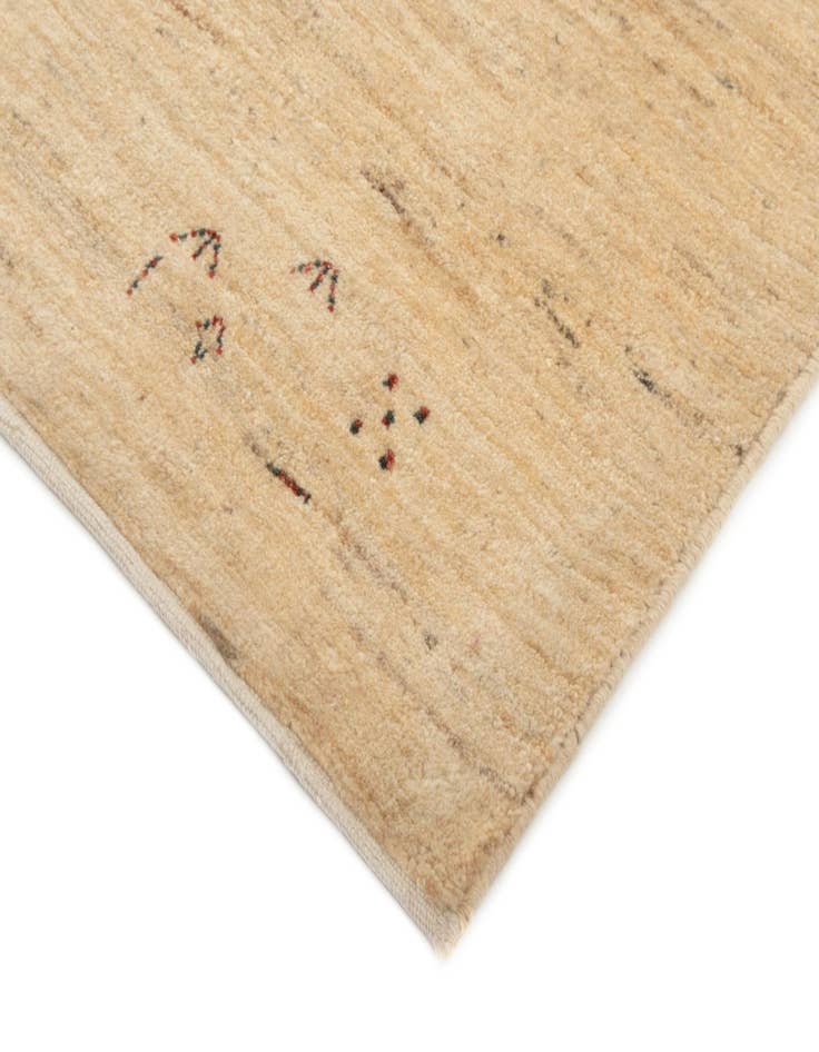 Detail image of 4' 11 x 6' 6 Hand Knotted Gabbeh Persian Wool Rug