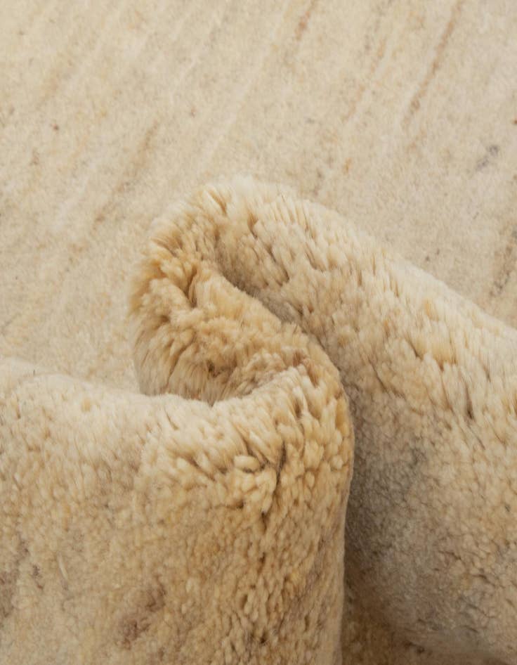 Detail image of 4' 11 x 6' 6 Hand Knotted Gabbeh Persian Wool Rug