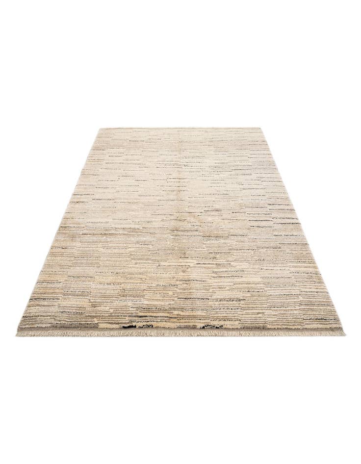 Detail image of 4' 10 x 6'  Hand Knotted Gabbeh Wool Rug