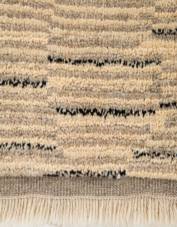 Detail image of 4' 10 x 6'  Hand Knotted Gabbeh Wool Rug