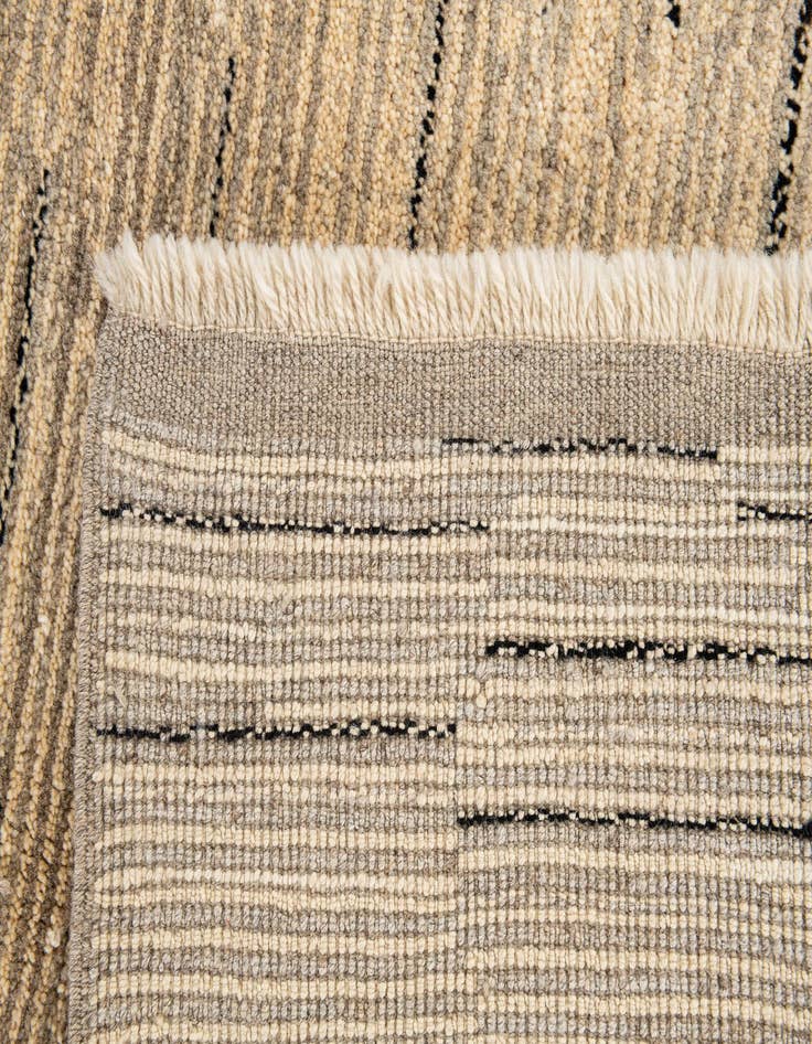 Detail image of 4' 10 x 6'  Hand Knotted Gabbeh Wool Rug