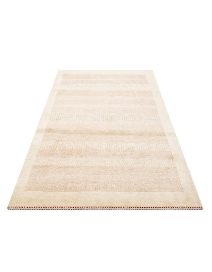 Detail image of 4' 1 x 6'  Hand Knotted Gabbeh Wool Rug