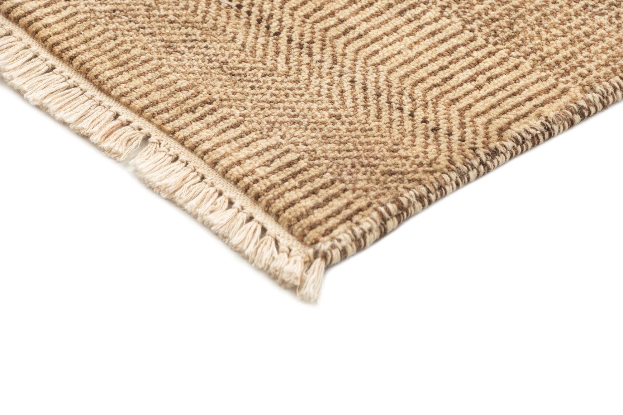 2' 6 x 4' 4 Hand Knotted Gabbeh Wool Rug