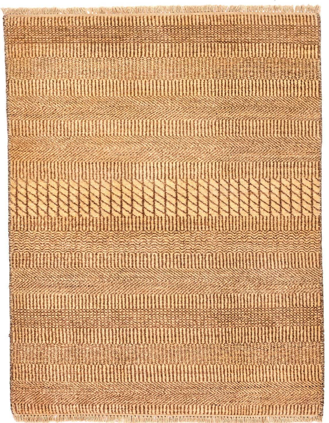 2' 6 x 4' 4 Hand Knotted Gabbeh Wool Rug