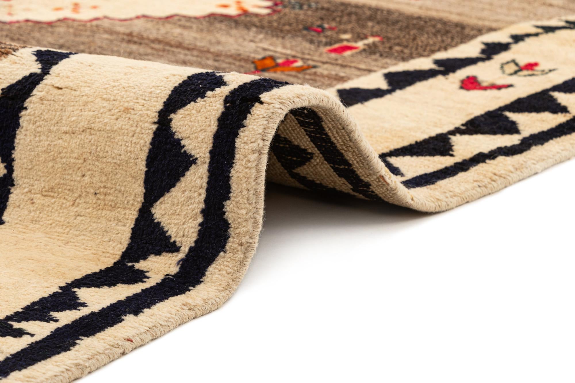 4' 3 x 7' 10 Gabbeh Rug