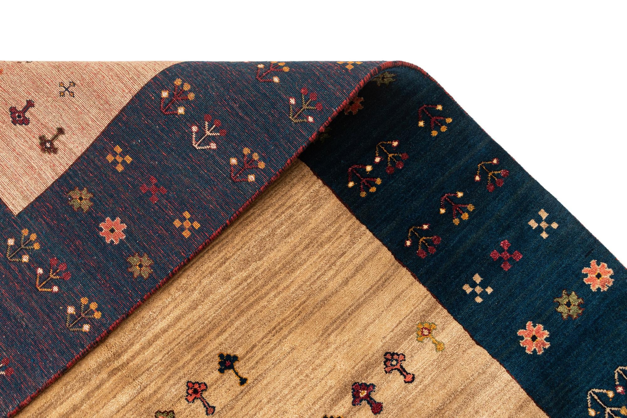 4' 8 x 6' 8 Gabbeh Rug