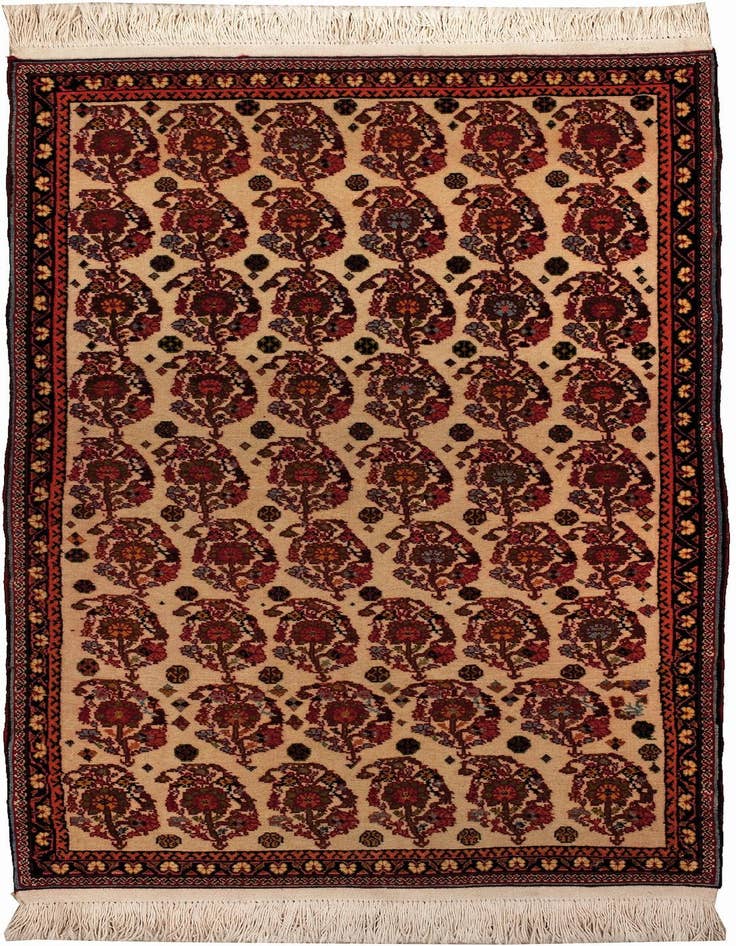 Detail image of 2' 4 x 4' Gabbeh Rug