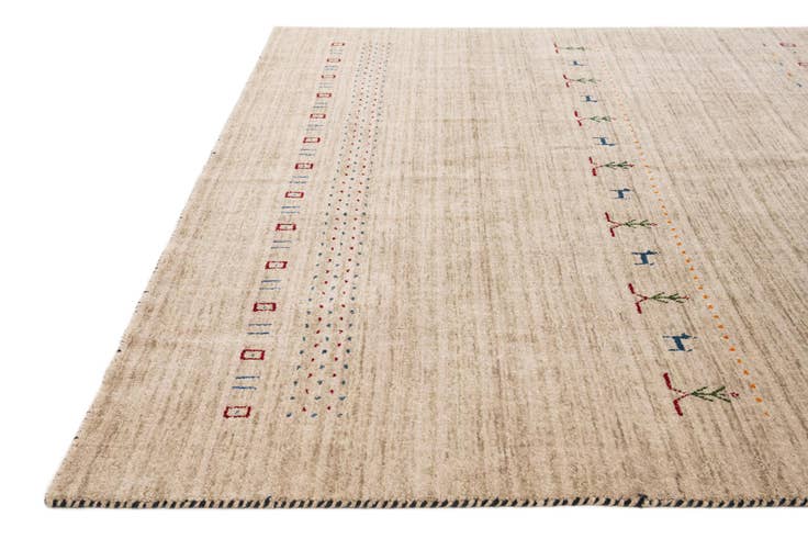 Detail image of 6' 6 x 9' 10 Hand Knotted Gabbeh Wool Rug