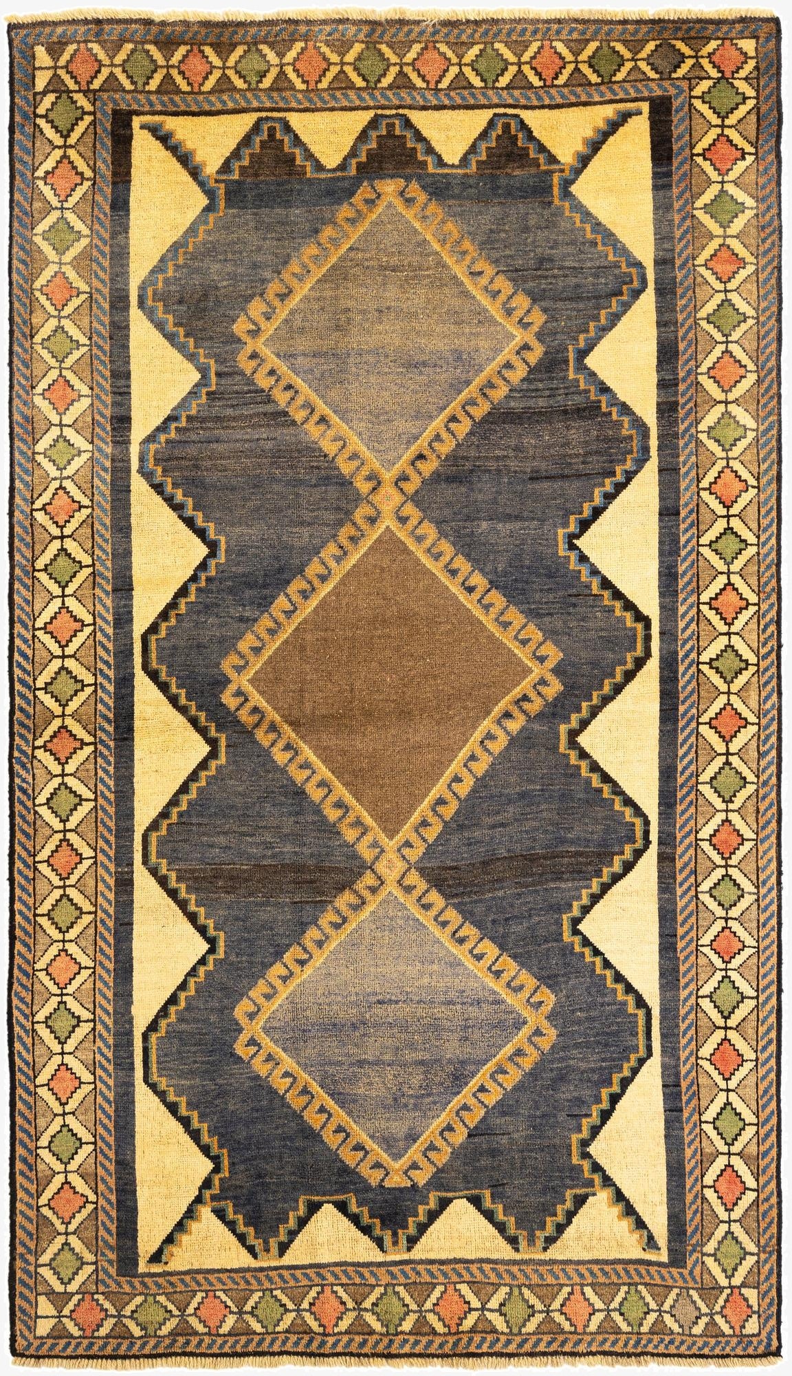 4' 11 x 8' 4 Gabbeh Wool Rug