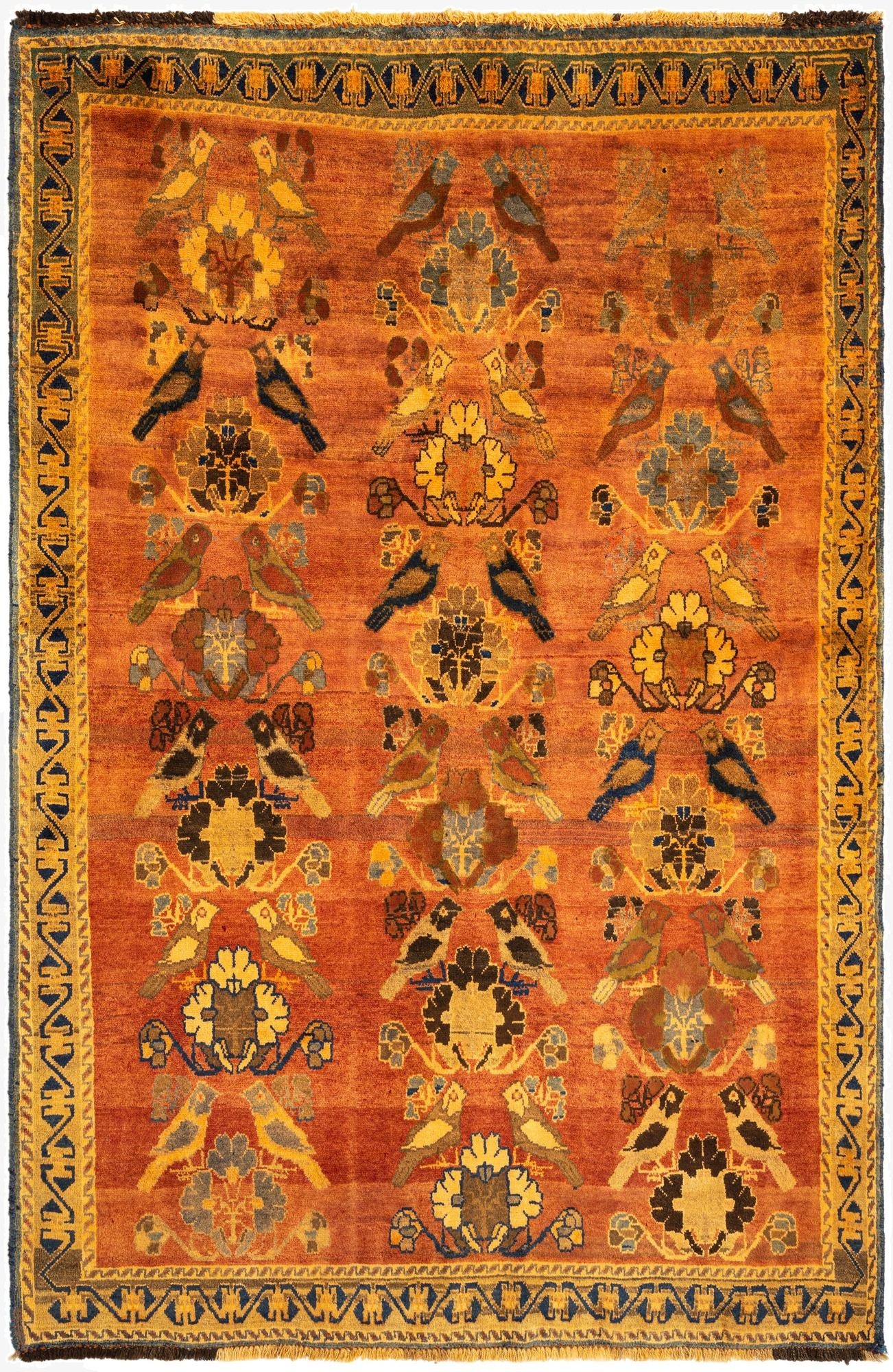 5' 2 x 7' 10 Gabbeh Wool Rug