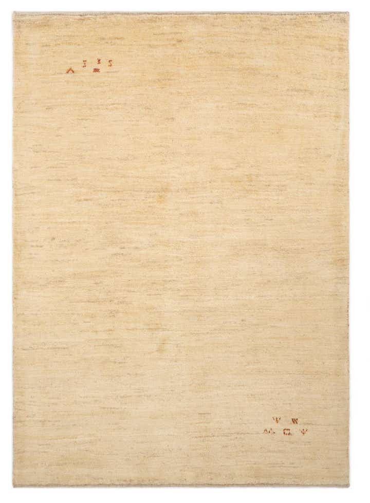 4' 10 x 6' 9 Hand Knotted Gabbeh Shouli Persian Wool Rug