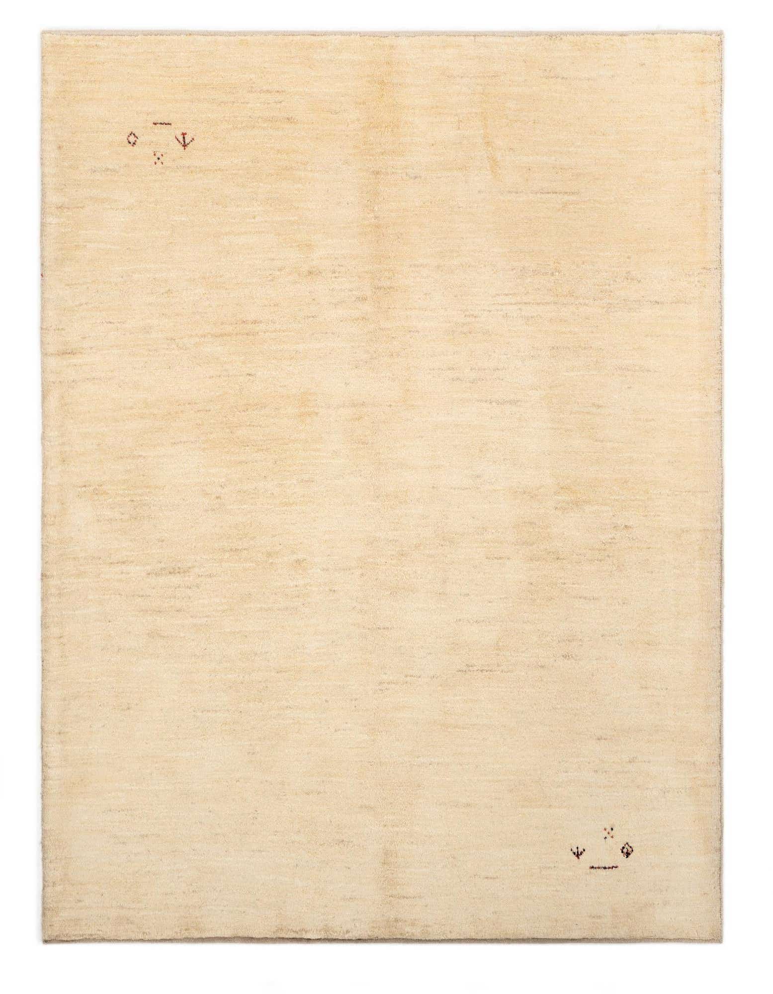 5' 1 x 6' 2 Hand Knotted Gabbeh Shouli Persian Wool Rug
