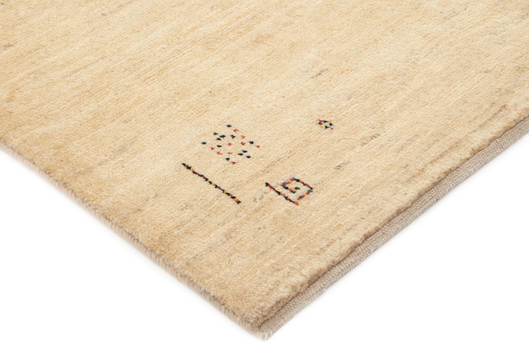 4' 11 x 6' 4 Hand Knotted Gabbeh Shouli Persian Wool Rug