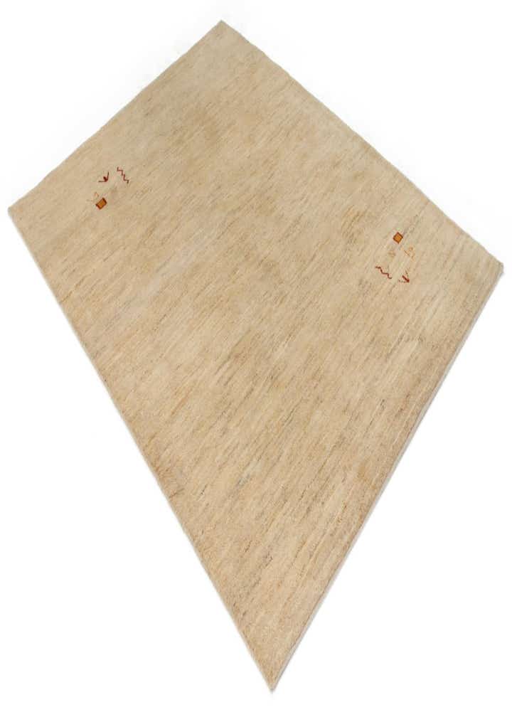 4' 11 x 6' 9 Hand Knotted Gabbeh Shouli Persian Wool Rug