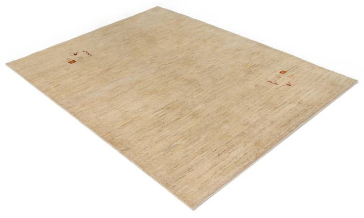 Detail image of 4' 11 x 6' 9 Hand Knotted Gabbeh Shouli Persian Wool Rug