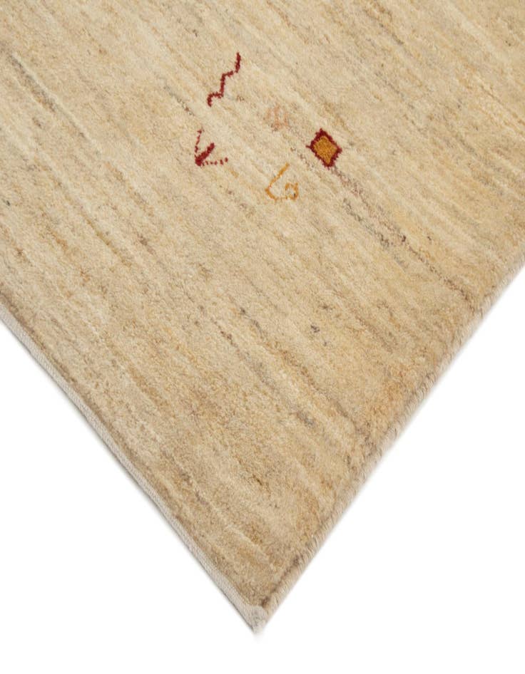 Detail image of 4' 11 x 6' 9 Hand Knotted Gabbeh Shouli Persian Wool Rug
