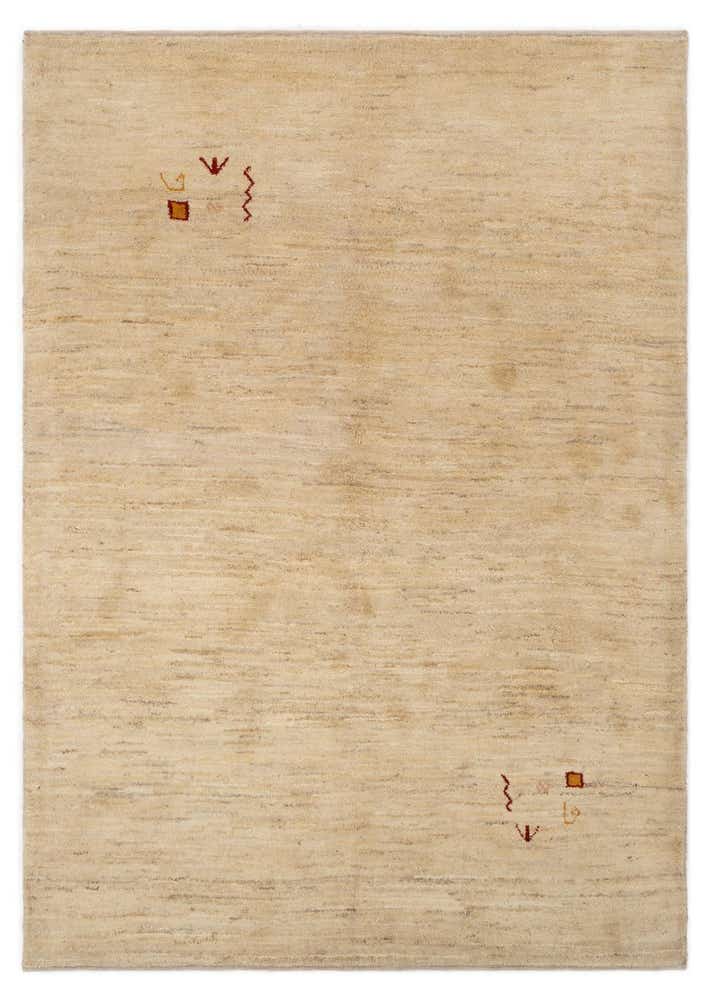 4' 11 x 6' 9 Hand Knotted Gabbeh Shouli Persian Wool Rug