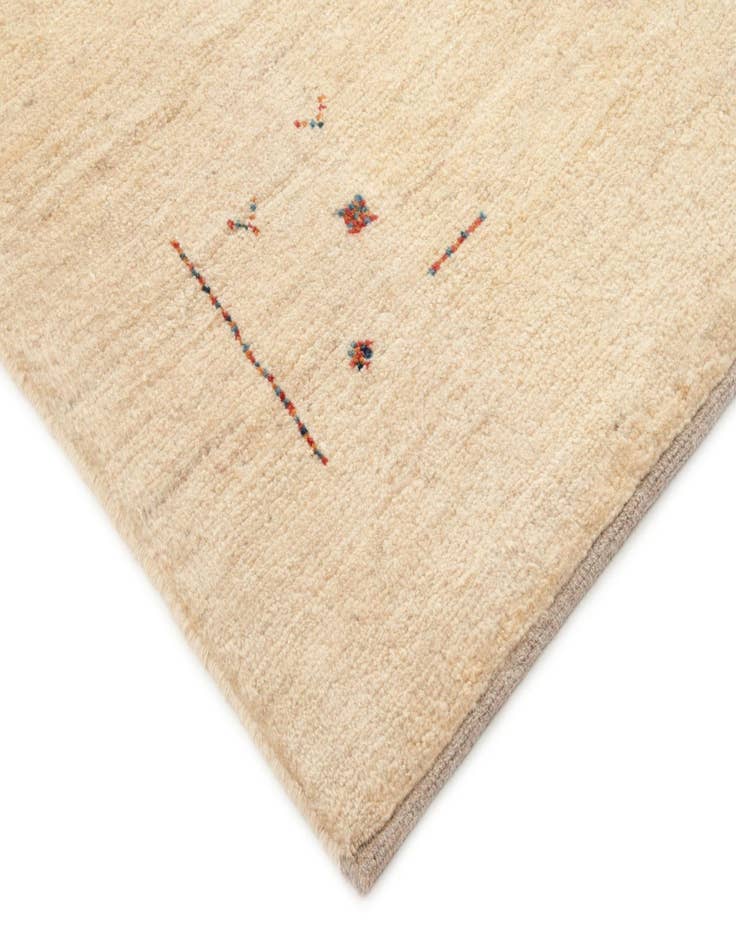 Detail image of 4' 8 x 6' 2  Hand Knotted Gabbeh Shouli Persian Wool Rug