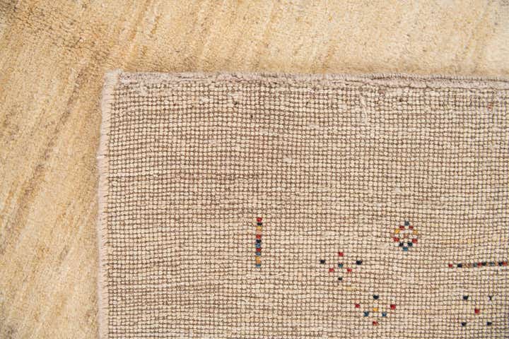 4' 10 x 6' 2 Hand Knotted Gabbeh Shouli Persian Wool Rug