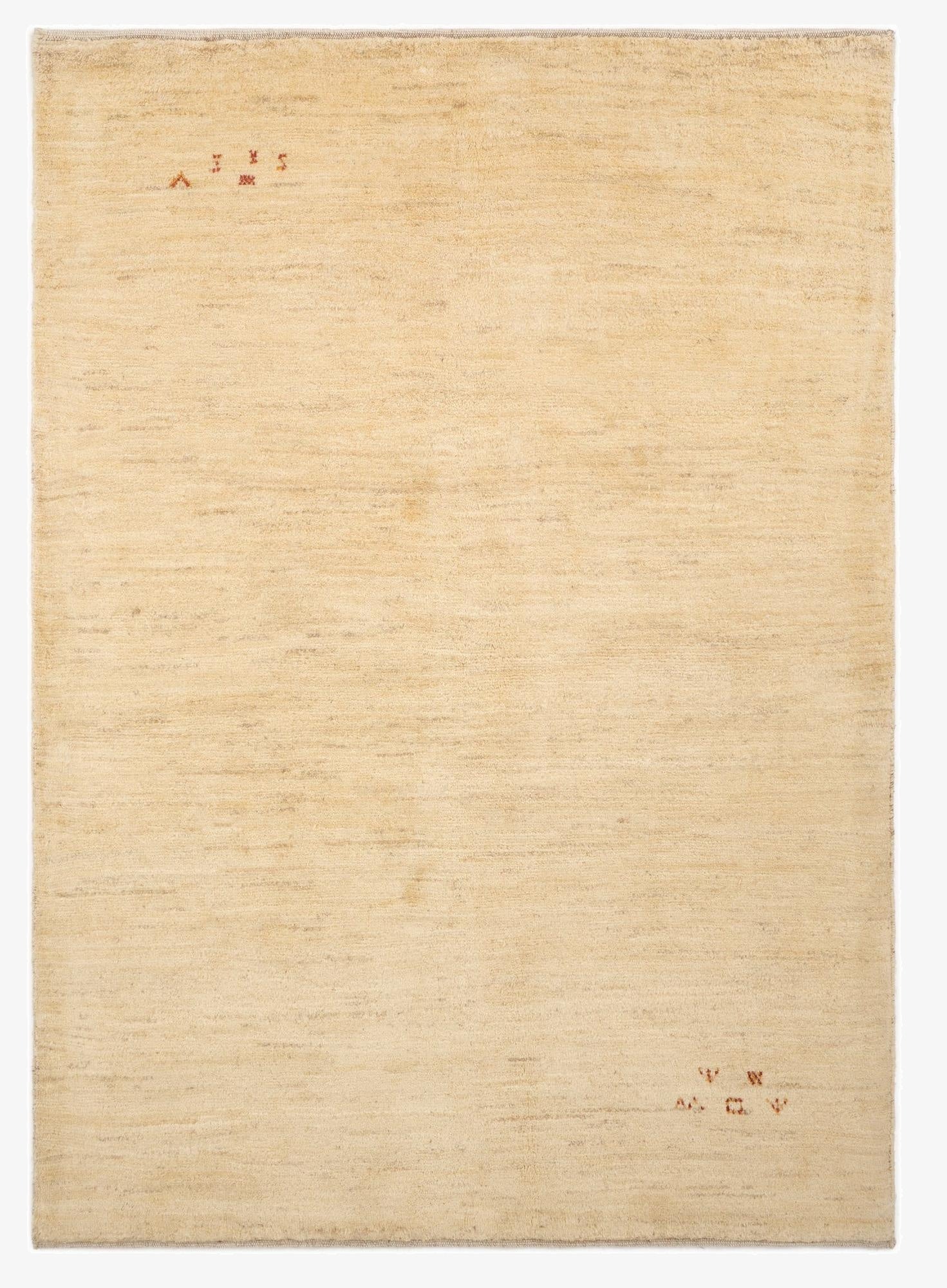 4' 10 x 6' 9  Hand Knotted Gabbeh Shouli Persian Wool Rug