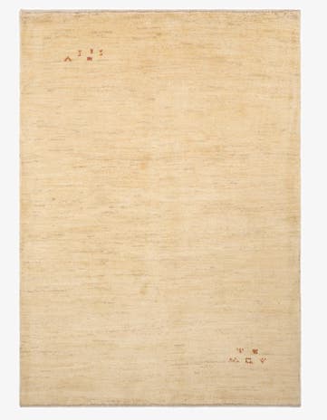 4' 10 x 6' 9 Hand Knotted Gabbeh Shouli Persian Wool Rug