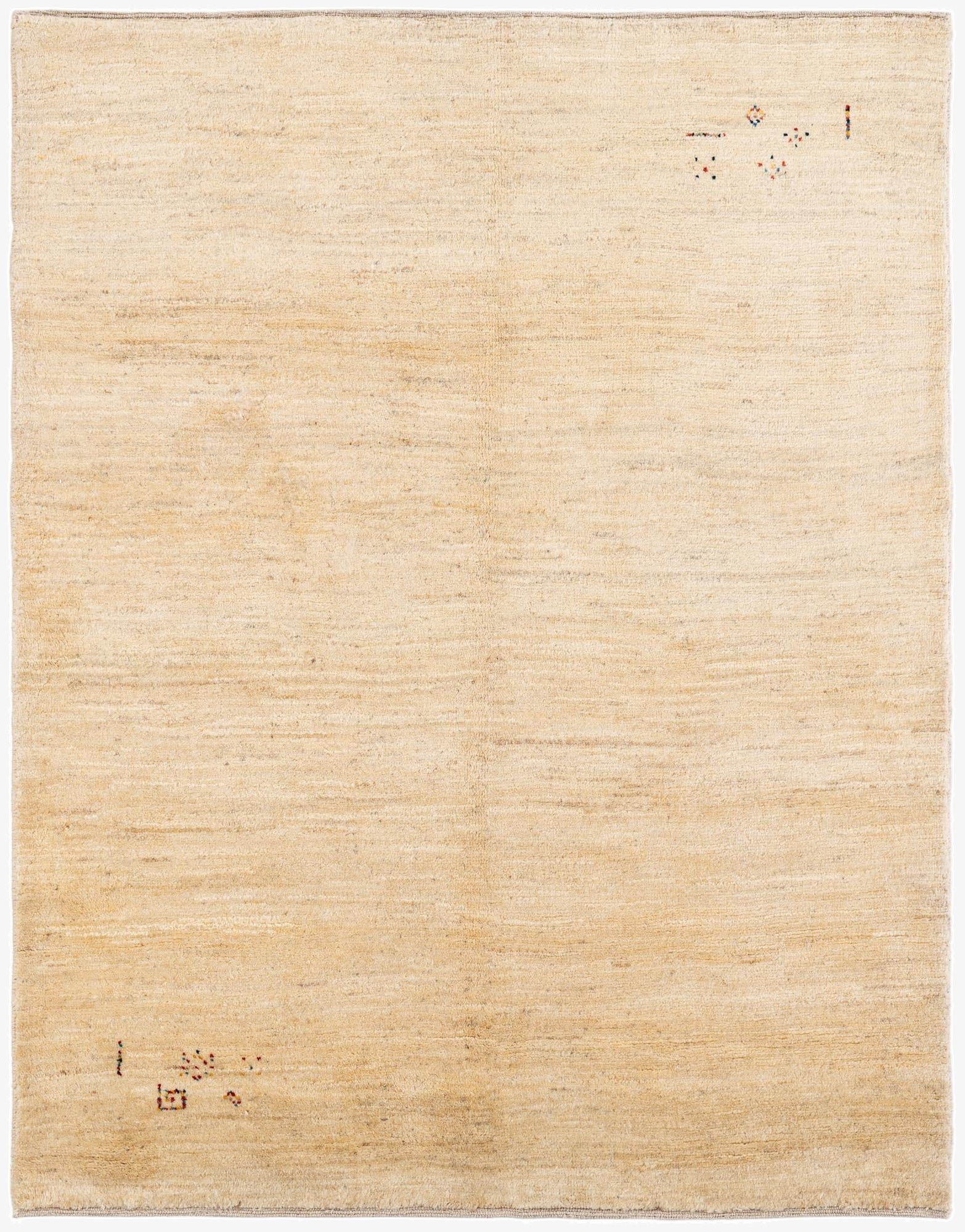 147cm x 188cm  Hand Knotted Gabbeh Shouli Persian Wool Rug