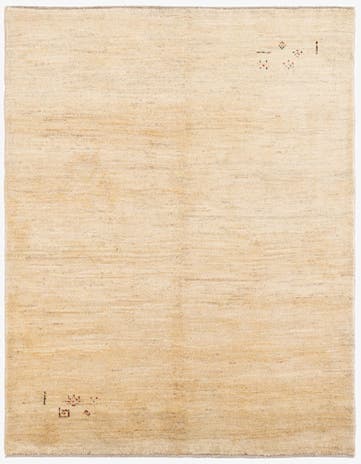 4' 10 x 6' 2 Hand Knotted Gabbeh Shouli Persian Wool Rug