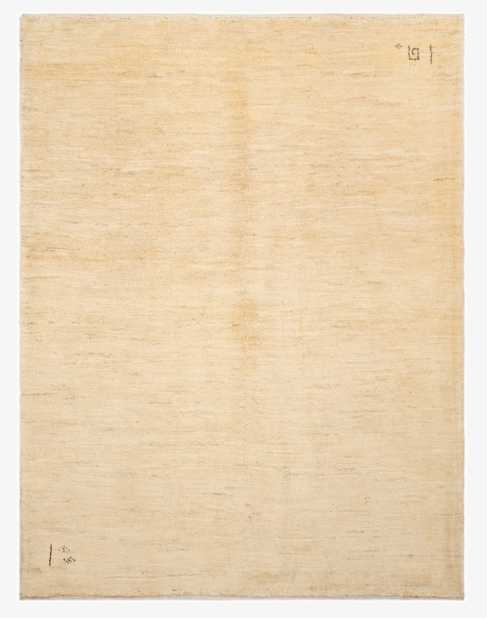 4' 11 x 6' 6  Hand Knotted Gabbeh Shouli Persian Wool Rug