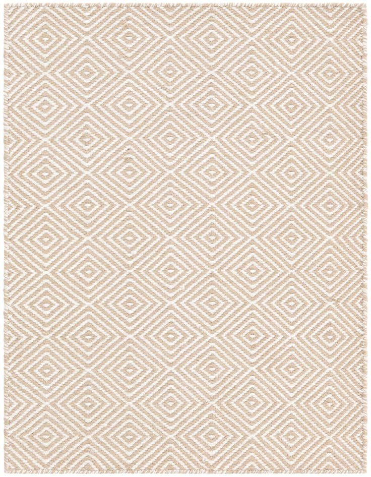 Detail image of 2' x 3' 1 Hand Woven Geo Trellis Flatweave Rug