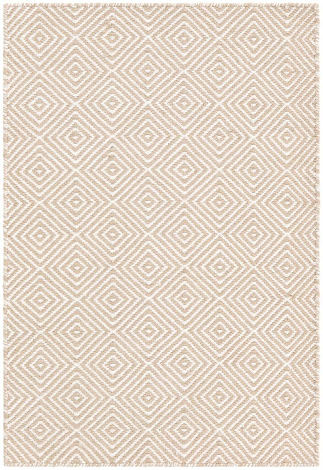 Detail image of 2' x 3' 1 Hand Woven Geo Trellis Flatweave Rug