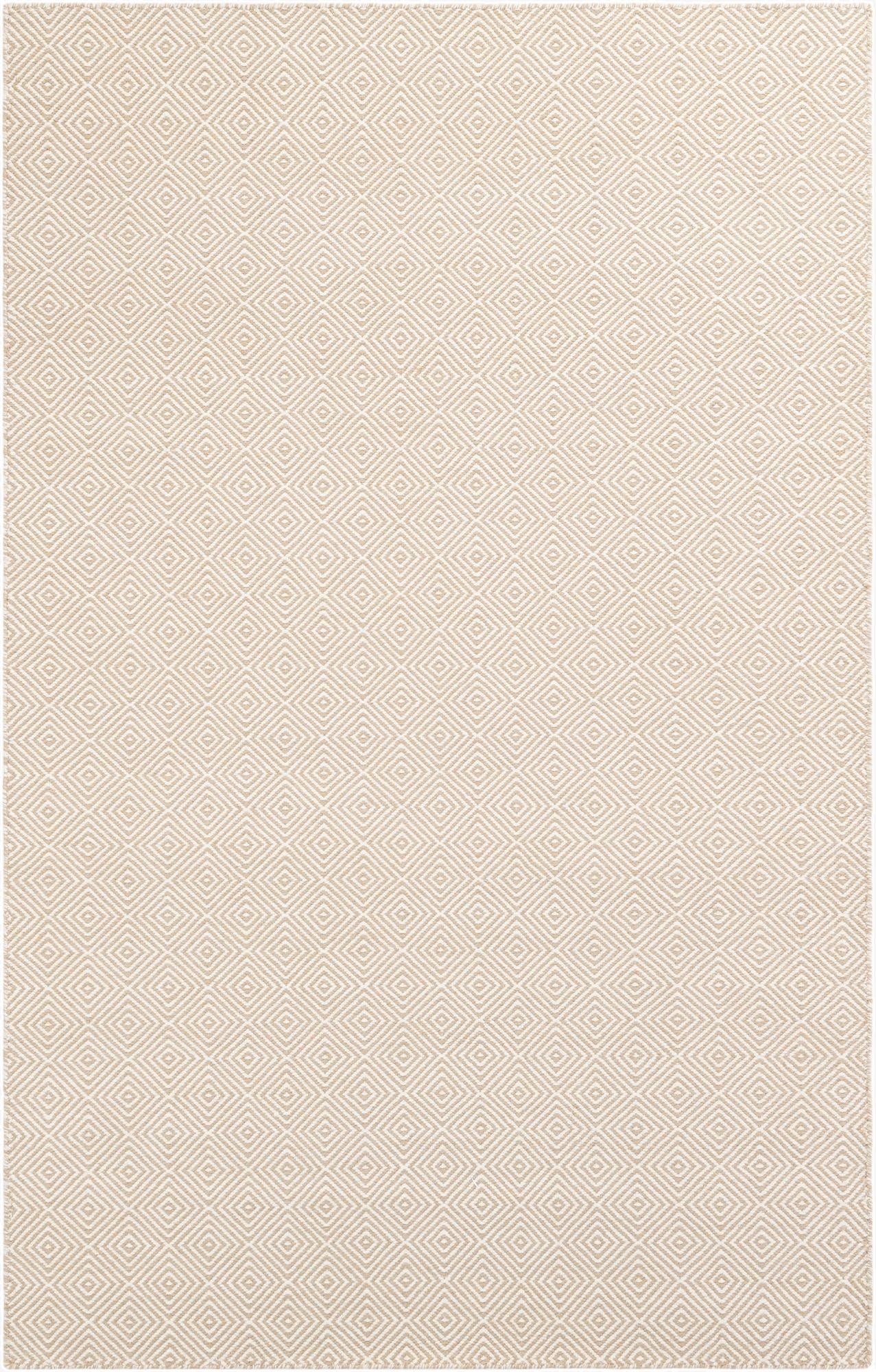 5' 1 x 8'  Hand Woven Geo Trellis Flatweave Rug