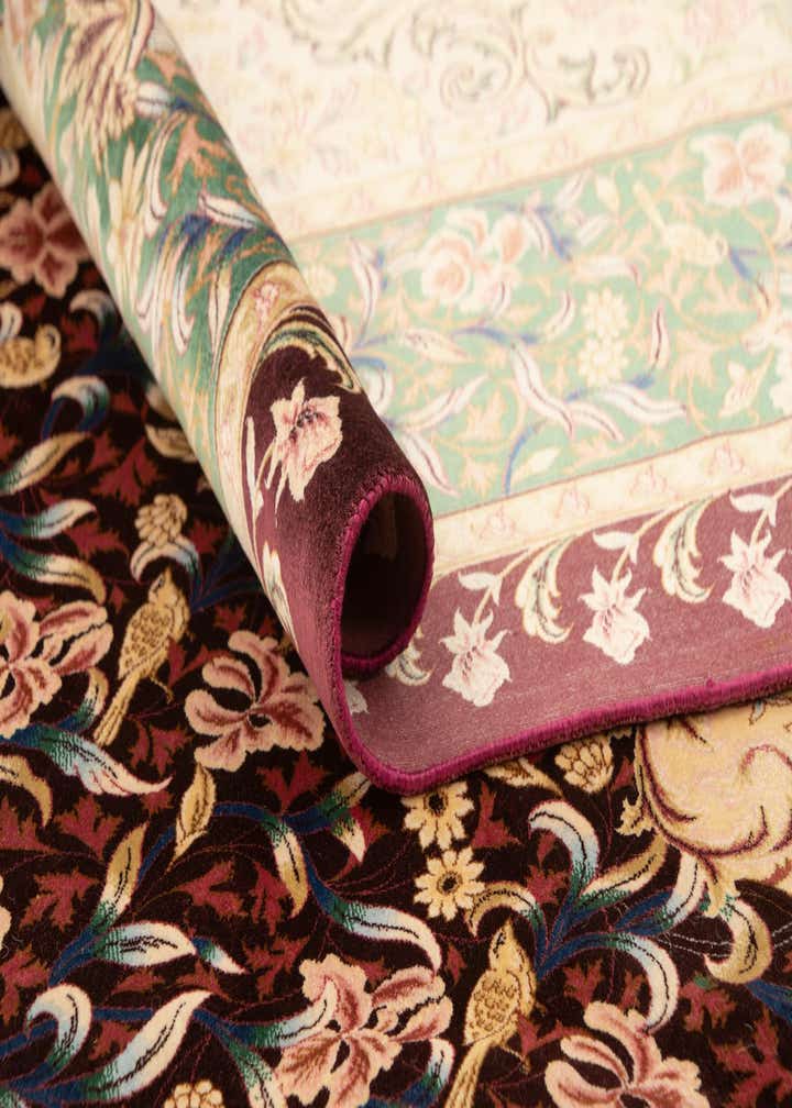 4' 9 x 7' 2 Ghom Design Rug