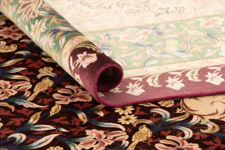 4' 9 x 7' 2 Ghom Design Rug