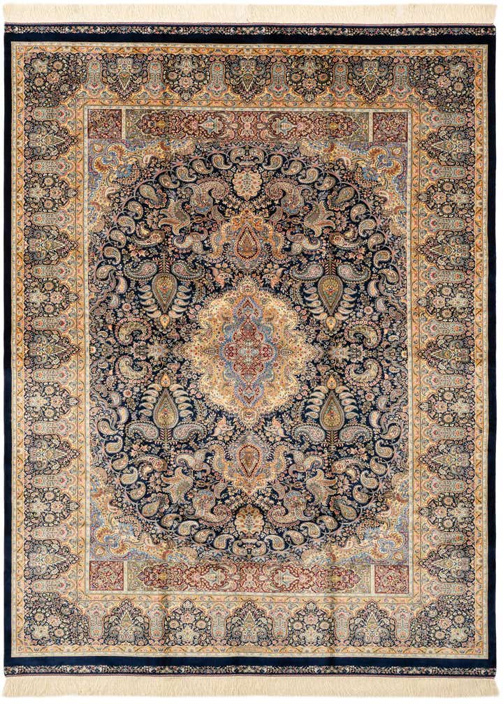 4' 9 x 7' 5 Ghom Design Rug