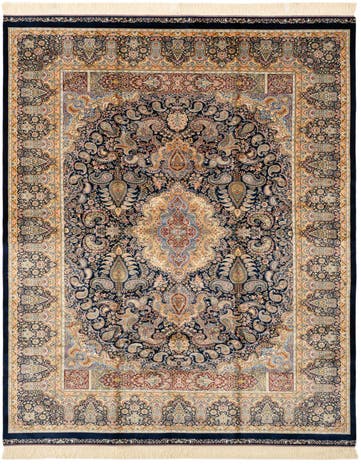 4' 9 x 7' 5 Ghom Design Rug